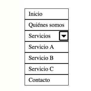 Ejercicio JS - Menú vertical desplegable con javascript (sin jQuery)